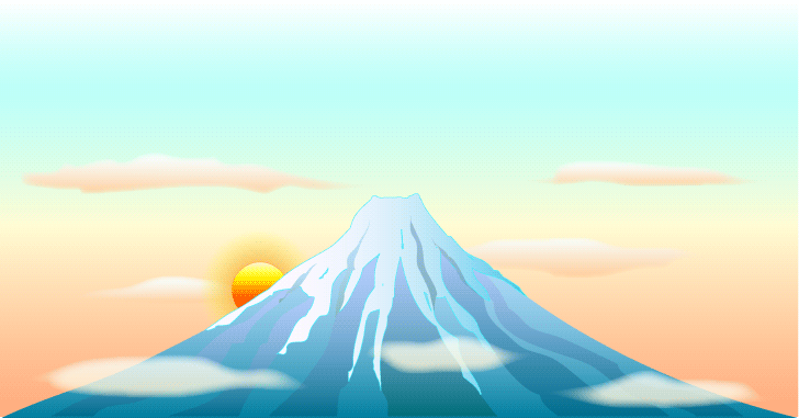 富士山の日の出