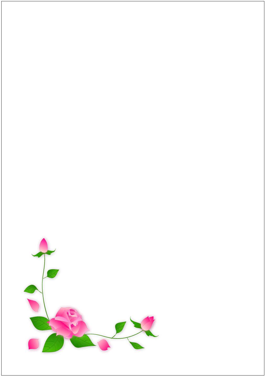 バラ　Ｂ５横書き