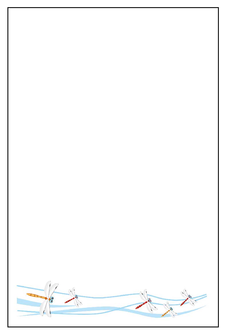 トンボ　葉書縦書き